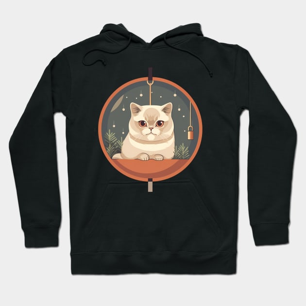 Exotic Shorthair Cat Xmas Xmas Ornament, Love Cats Hoodie by dukito